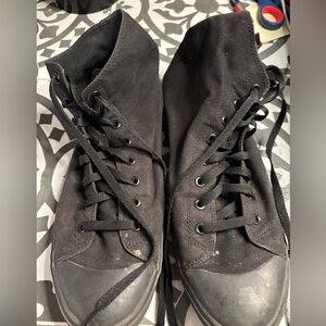 Black High-Top Sneakers